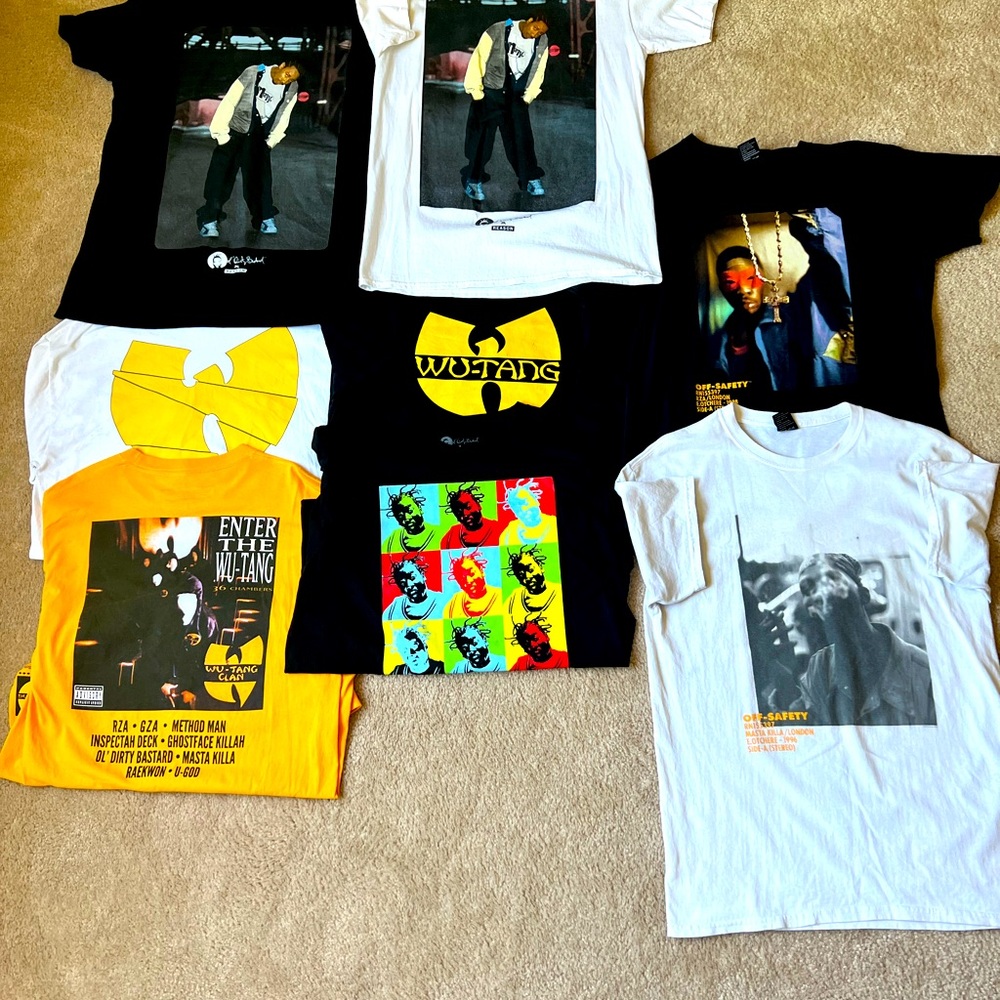 Wu-Tang Shirt Lot